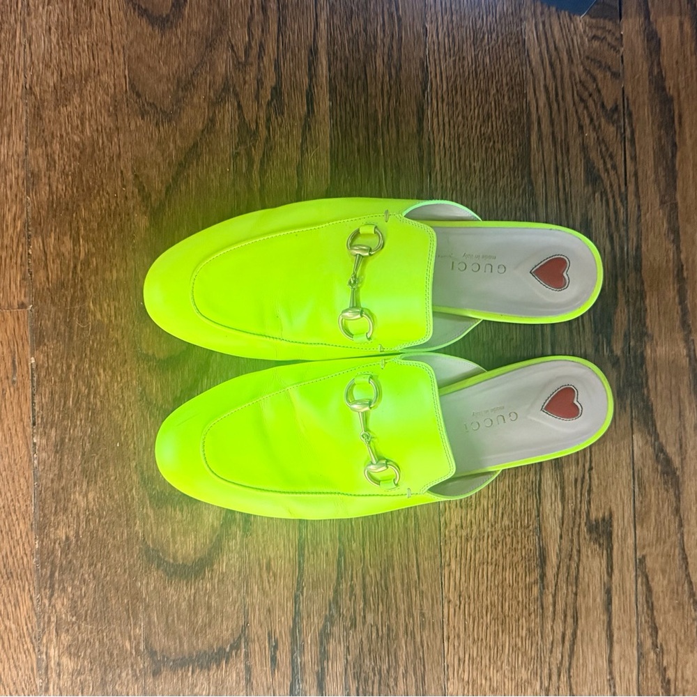 Gucci Princetown Horsebit Mules — Neon Yellow Fluo - Picture 6 of 10